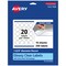 Avery Glossy Clear Round Labels with Sure Feed, 1-2/3" diameter